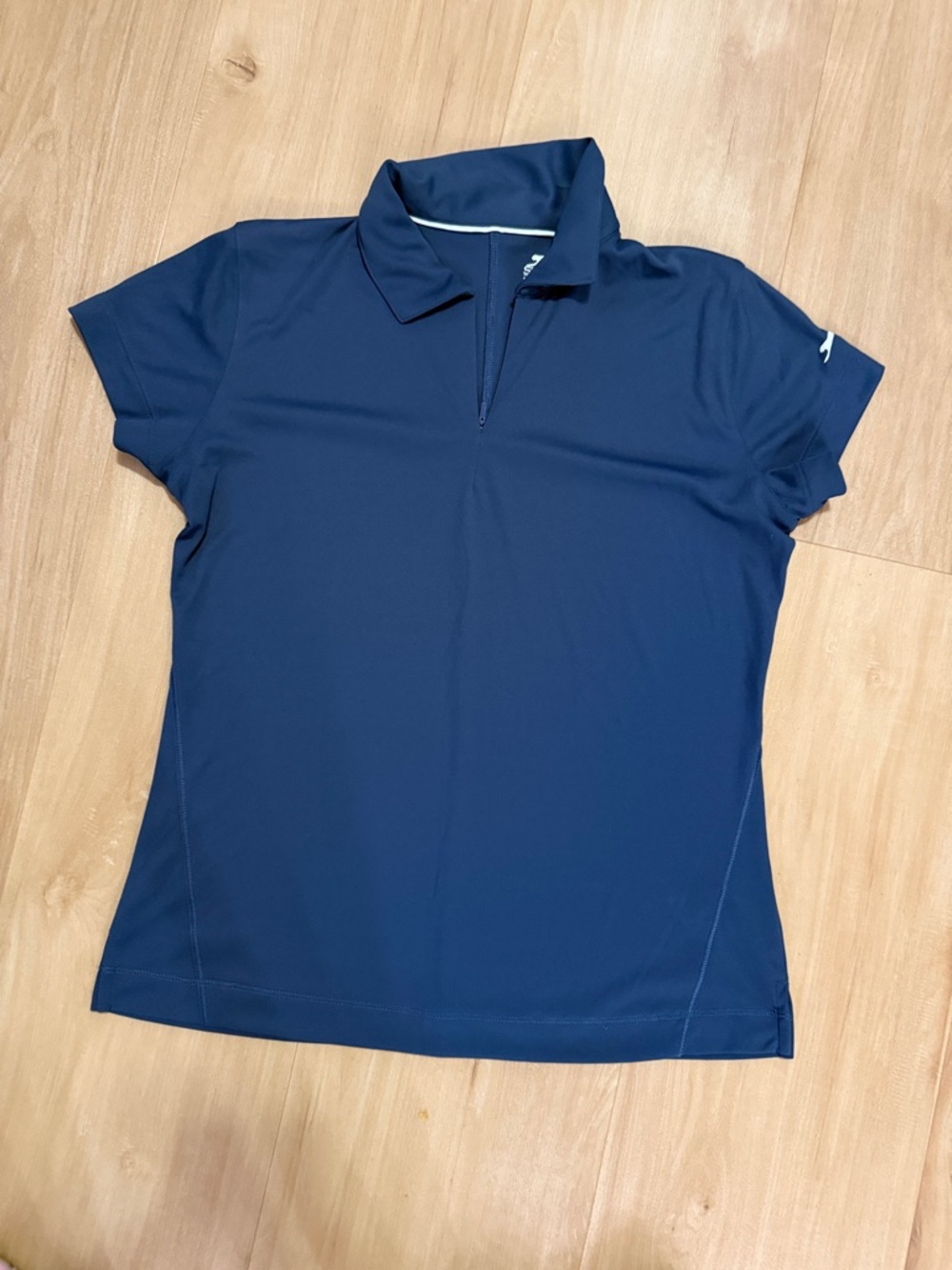 Slazenger Navy Short-Sleeve Button-Down Polo - Women